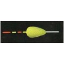 Поплавок желтый EVA с длинной пластиковой антенной, диаметр 10x15мм